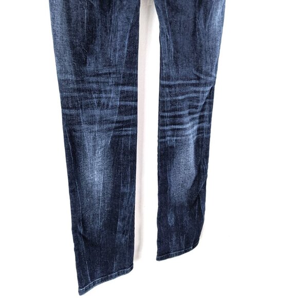 Diesel Sandy Slim Straight Jeans Mid Rise Stretch Denim Dark Blue Italy NEW - Picture 10 of 11